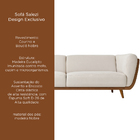 Sofá 2 Lugares 200cm Salezi Courino Caramelo | Bouclé Suave O